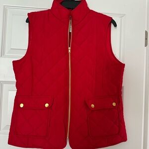 St. John's Bay Vibrant Red Quilted Vest